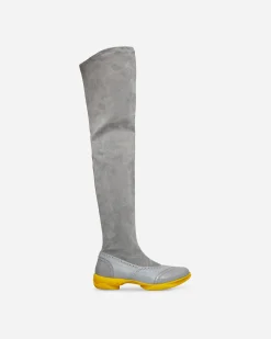 Kiko Kostadinov Boots^Sonia High Boots Fog Grey / Oyster Grey / Yellow