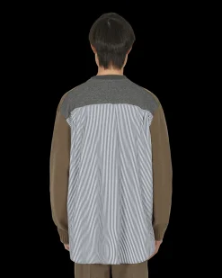 Undercoverism Knitwear^Split Cardigan Brown