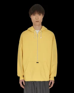 Undercoverism Sweatshirts^Split Hooded Sweatshirt Yellow