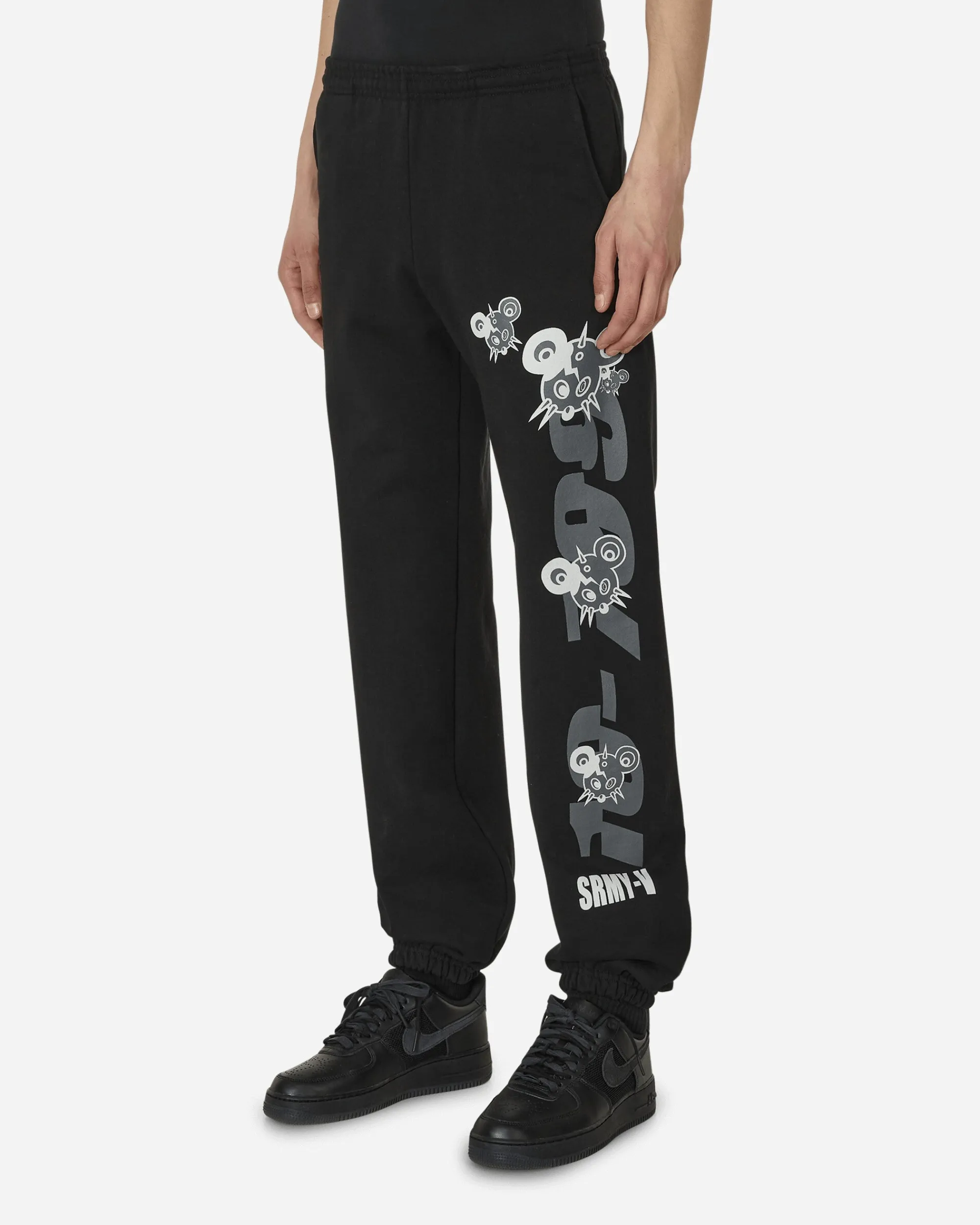 Stray Rats Pants^SRMY-V Sweatpants Black