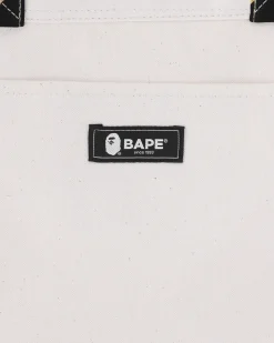 A Bathing Ape Bags·Tote|Bags·Tote^1st Camo Ape Head Tote Bag Ivory