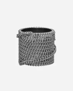 Dries Van Noten Jewellery|Jewellery^Stacked Chain Ring Antic Silver