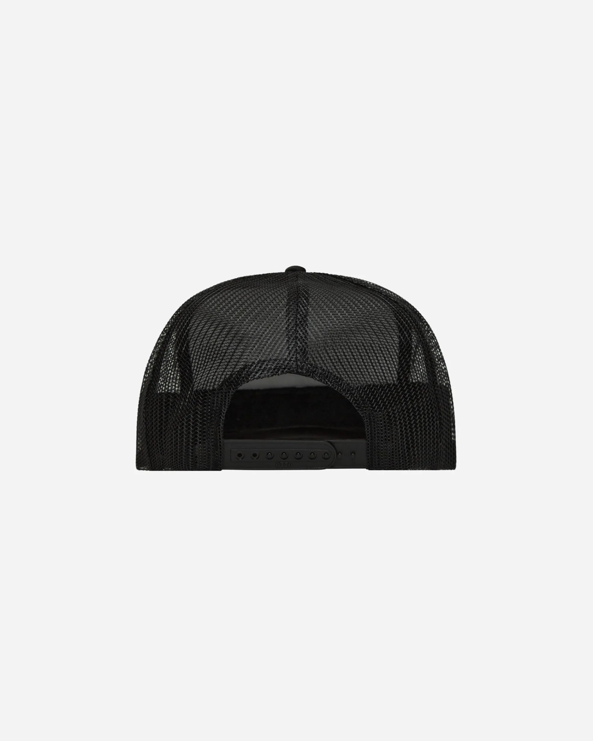 aNYthing Hats|Hats^Stacked Trucker Hat Black