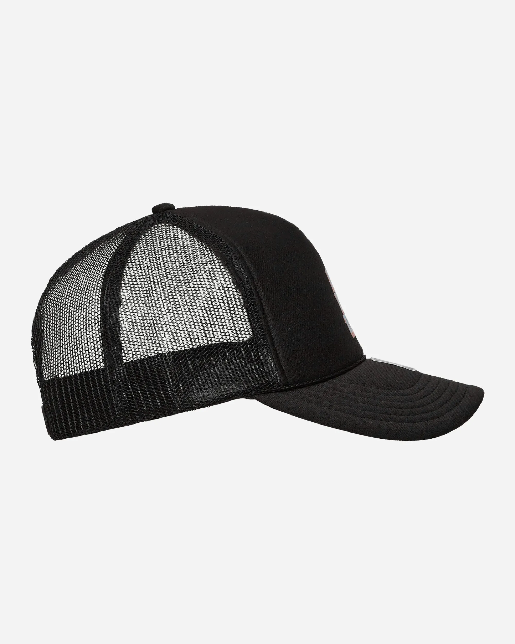 aNYthing Hats|Hats^Stacked Trucker Hat Black
