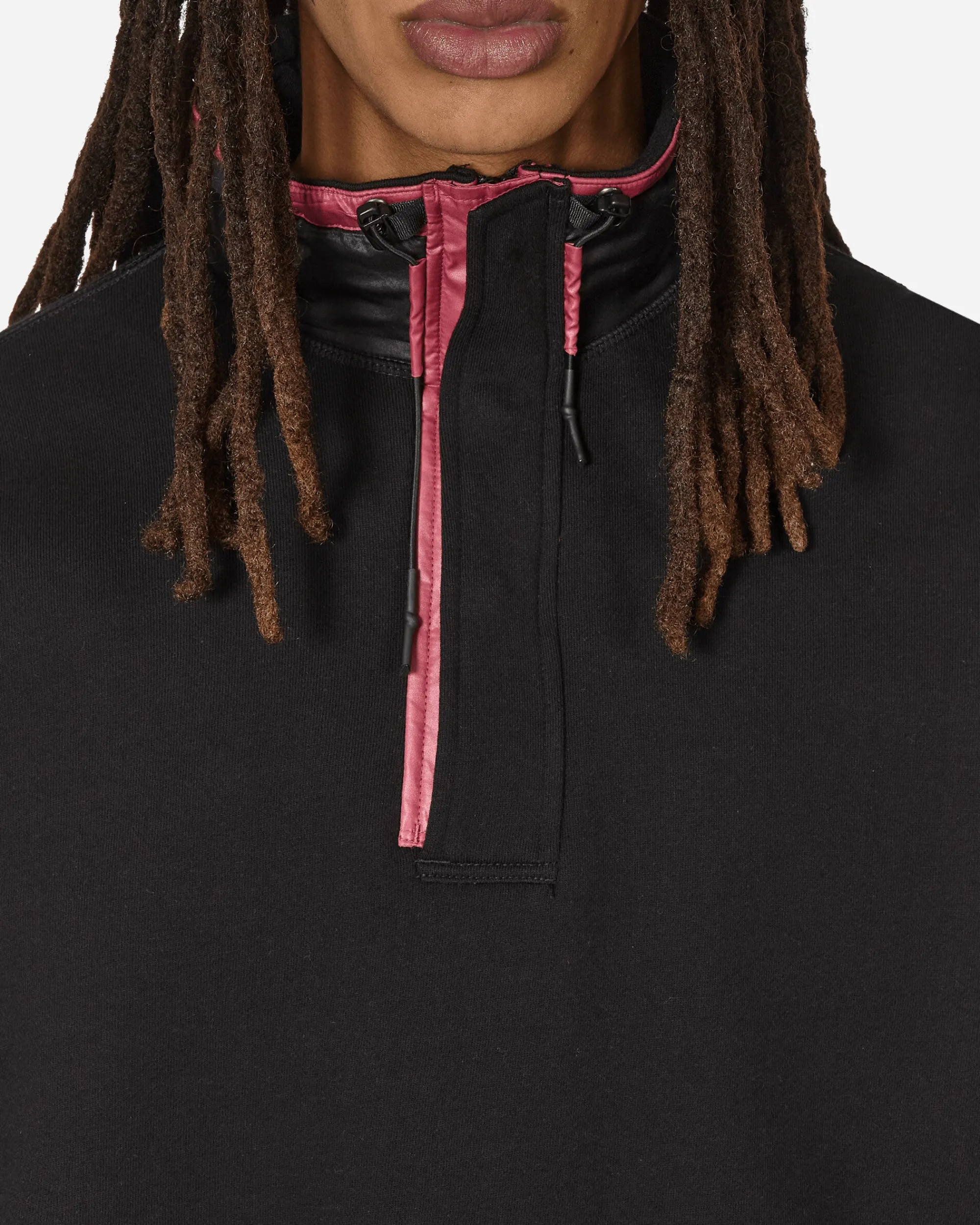 Unaffected Sweatshirts^Stand Collar Half Zip Sweatshirt Black