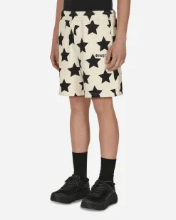 Awake NY Shorts^Star Printed Sweatshorts White