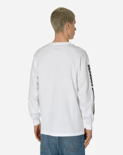 L.I.E.S. Records T-Shirts^Statue Longsleeve T-Shirt White