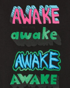 Awake NY T-Shirts^Stefan Meier Printed Longsleeve T-Shirt Black
