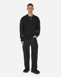 Off-White Knitwear^Stitch Arrows Diags Knit Sweater Black