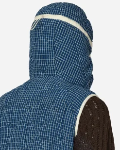 ROA Coats And Jackets^Story mfg. Puffer Vest Indigo Check