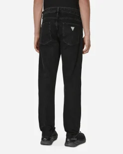 Guess USA Pants^Straight Denim Pants Black