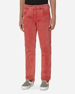 Guess USA Pants^Straight Denim Pants Orange