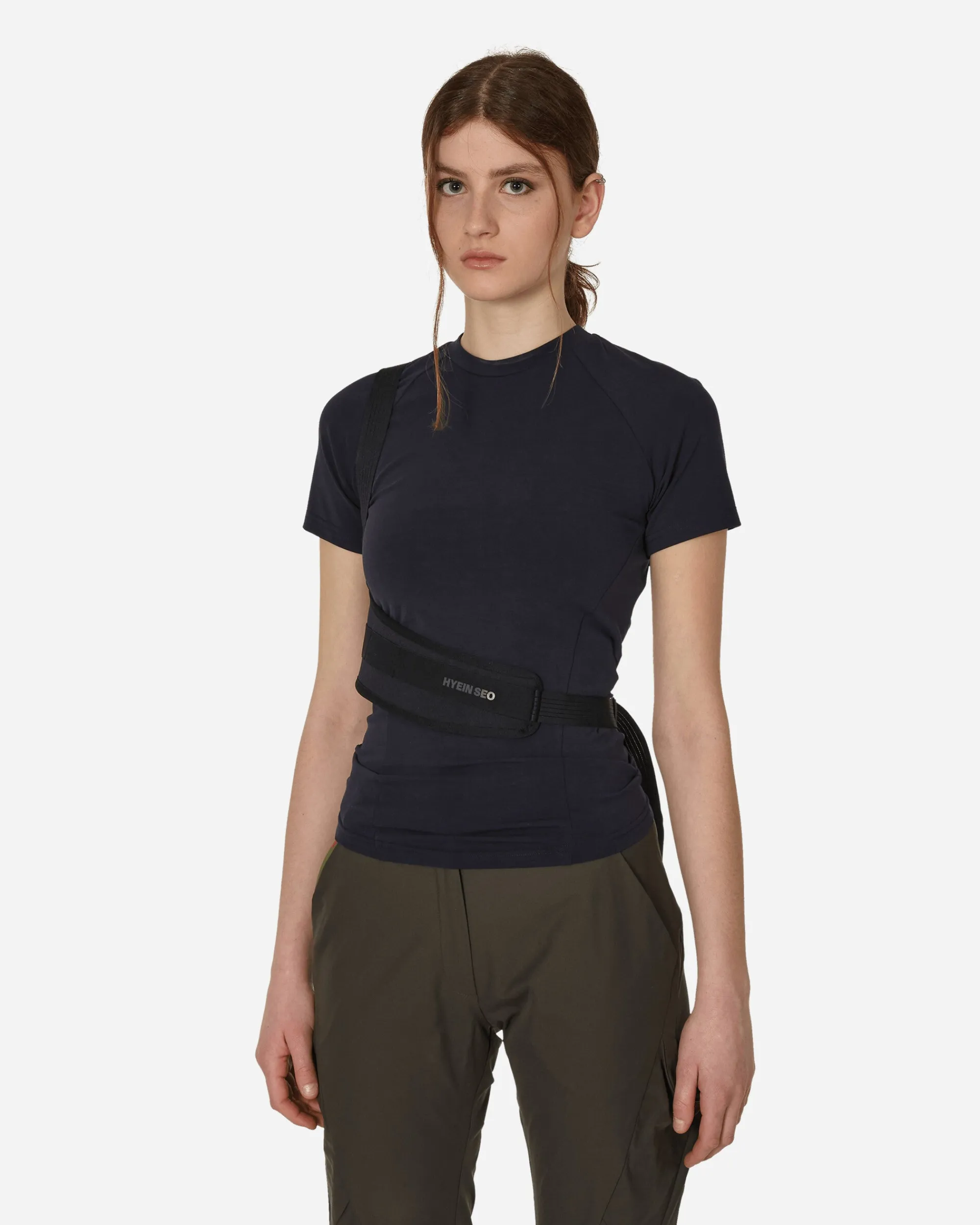 HYEIN SEO T-Shirts^Strap Track Tee Navy