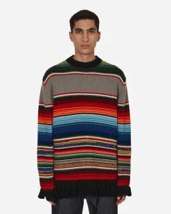 Junya Watanabe MAN Knitwear^Stripe Crewneck Sweater Multicolor