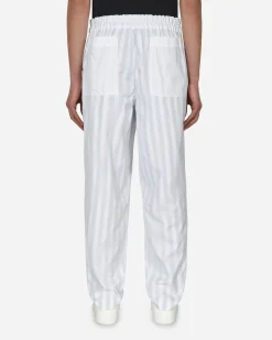 Comme Des Garçons Shirt Pants^Stripe Trousers White