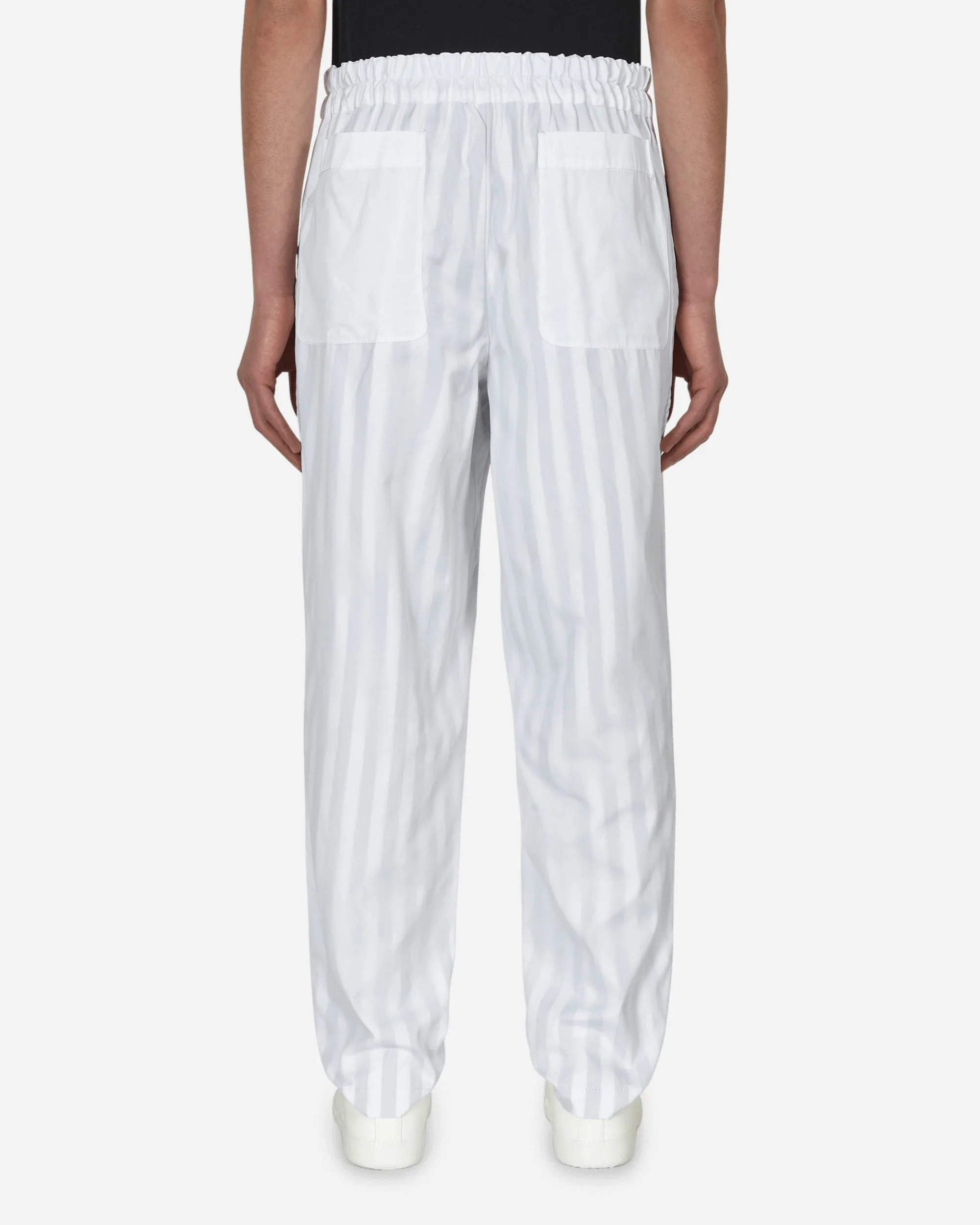 Comme Des Garçons Shirt Pants^Stripe Trousers White