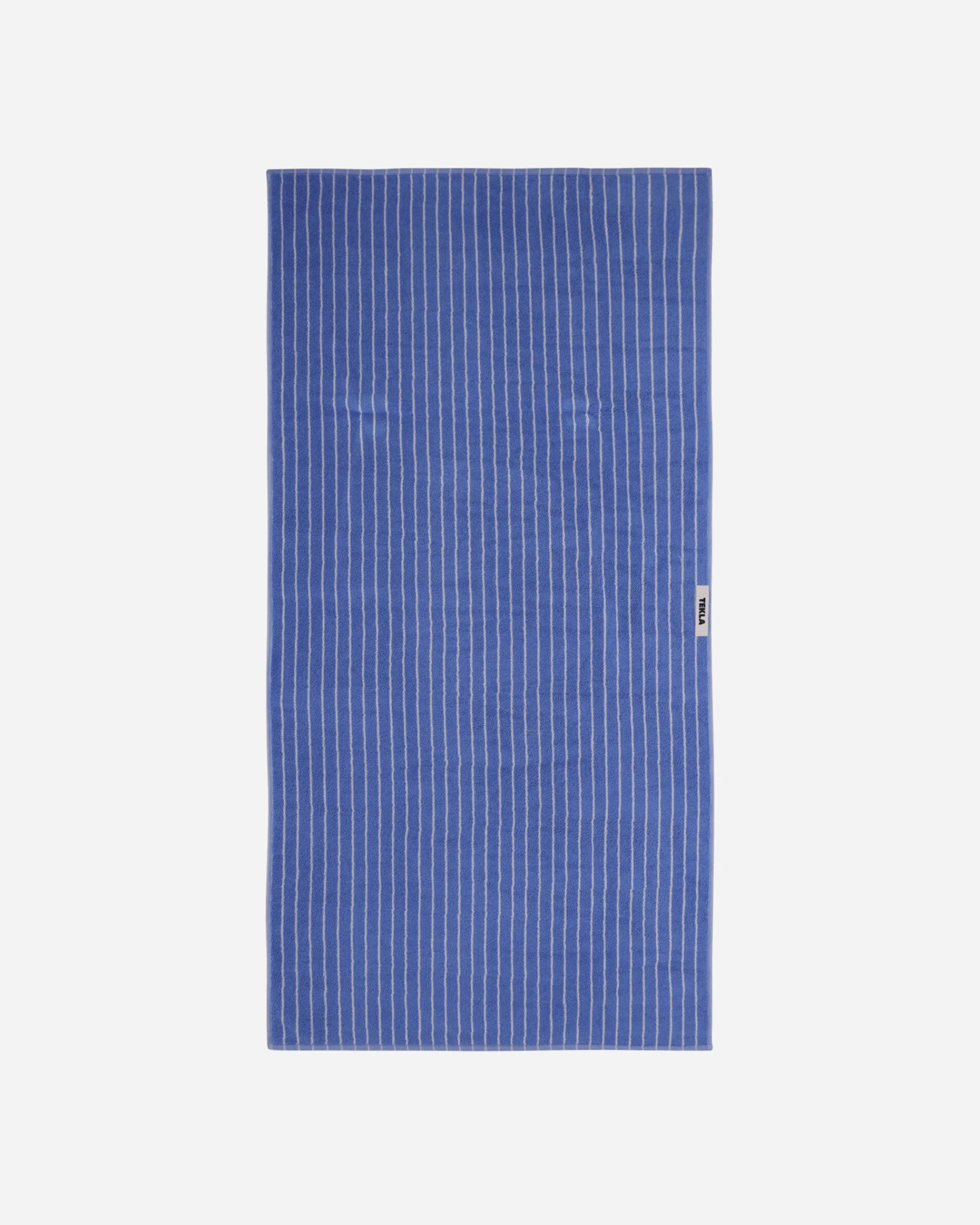 Tekla Textile^Striped Bath Towel Clear Blue Stripes