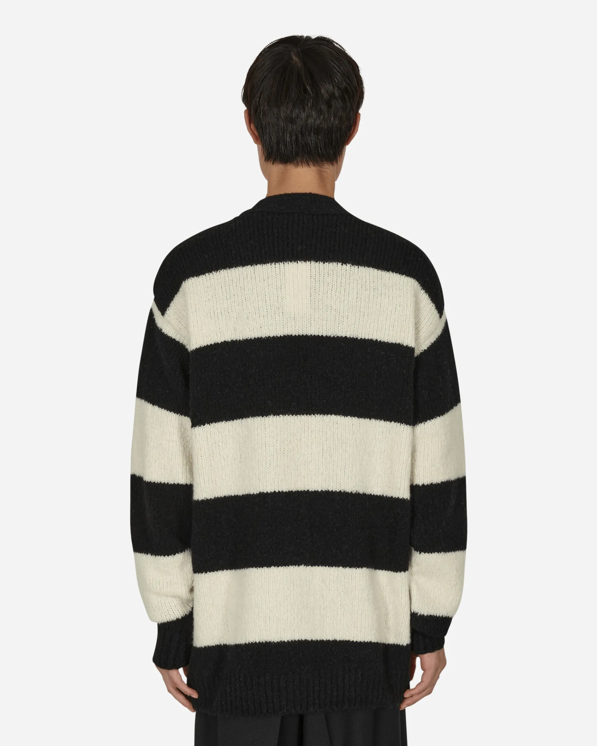 Dries Van Noten Knitwear^Striped Cardigan Black