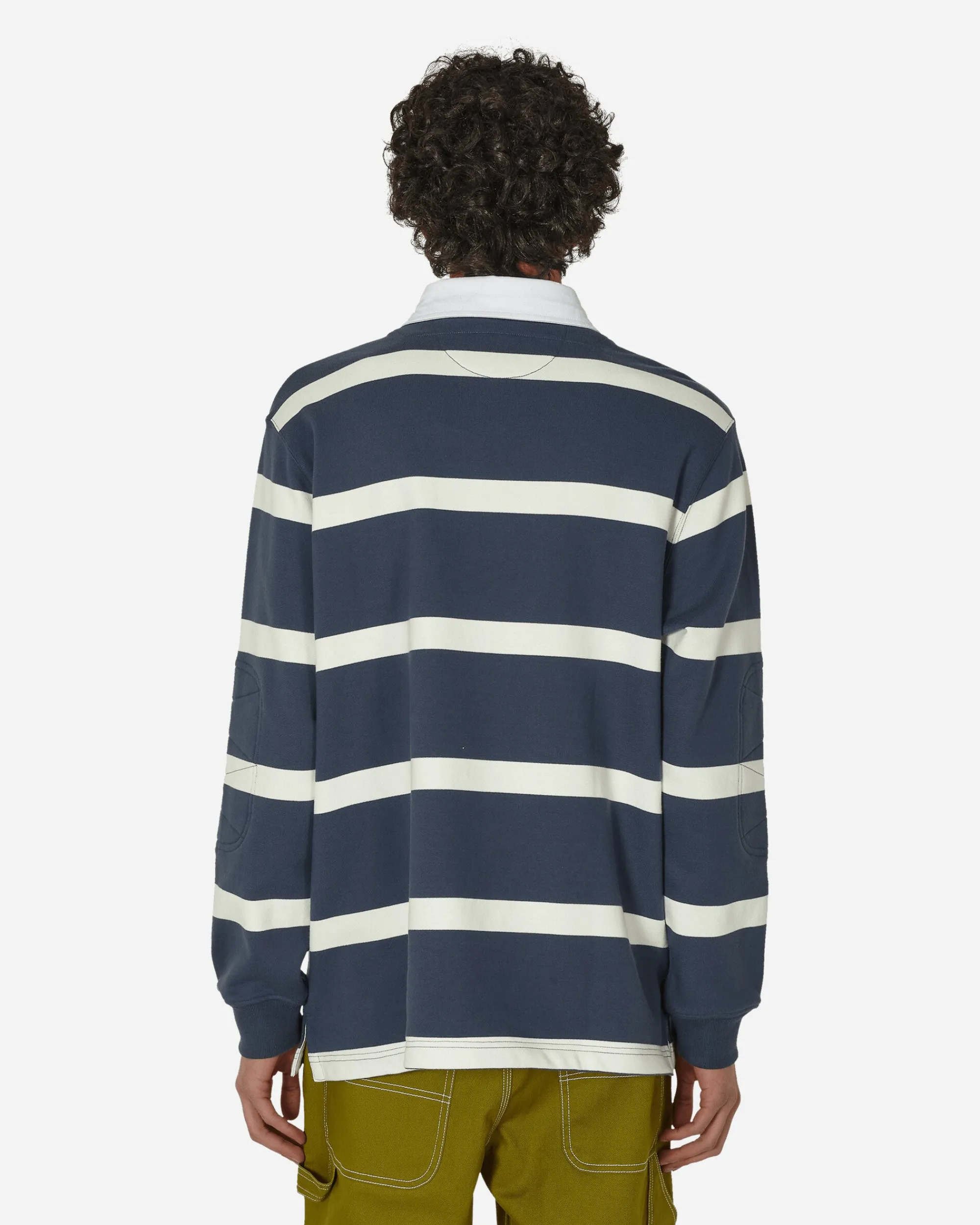 Nike T-Shirts^Striped Heavyweight Rugby Polo Shirt Thunder Blue / Sail