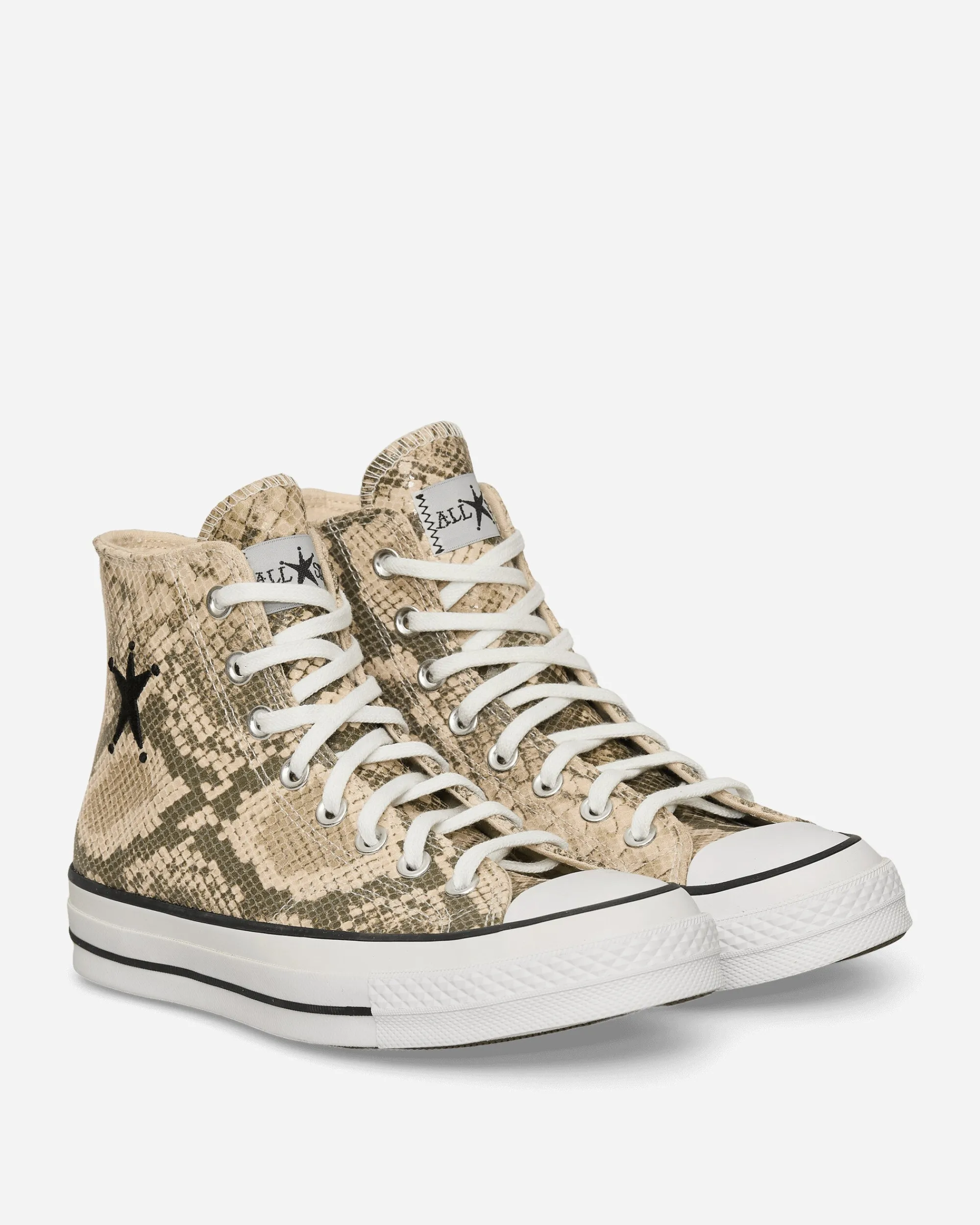 Converse Sneakers·High|Sneakers^Stüssy Chuck 70 Snakeskin Sneakers Grey / Black / Egret
