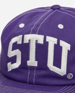 Stüssy Hats|Hats^STU Arch Strapback Cap Purple