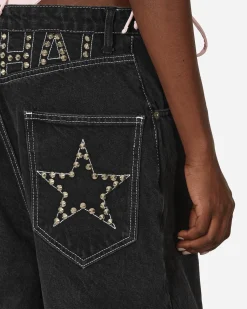 Nii Hai Pants^Studs Baggy Jeans Grey Wash
