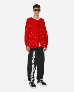 Sky High Farm Knitwear^Stuffies Strawberry Cardigan Red