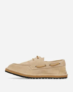 Dries Van Noten Classic Shoes^Suede Boat Shoes Beige