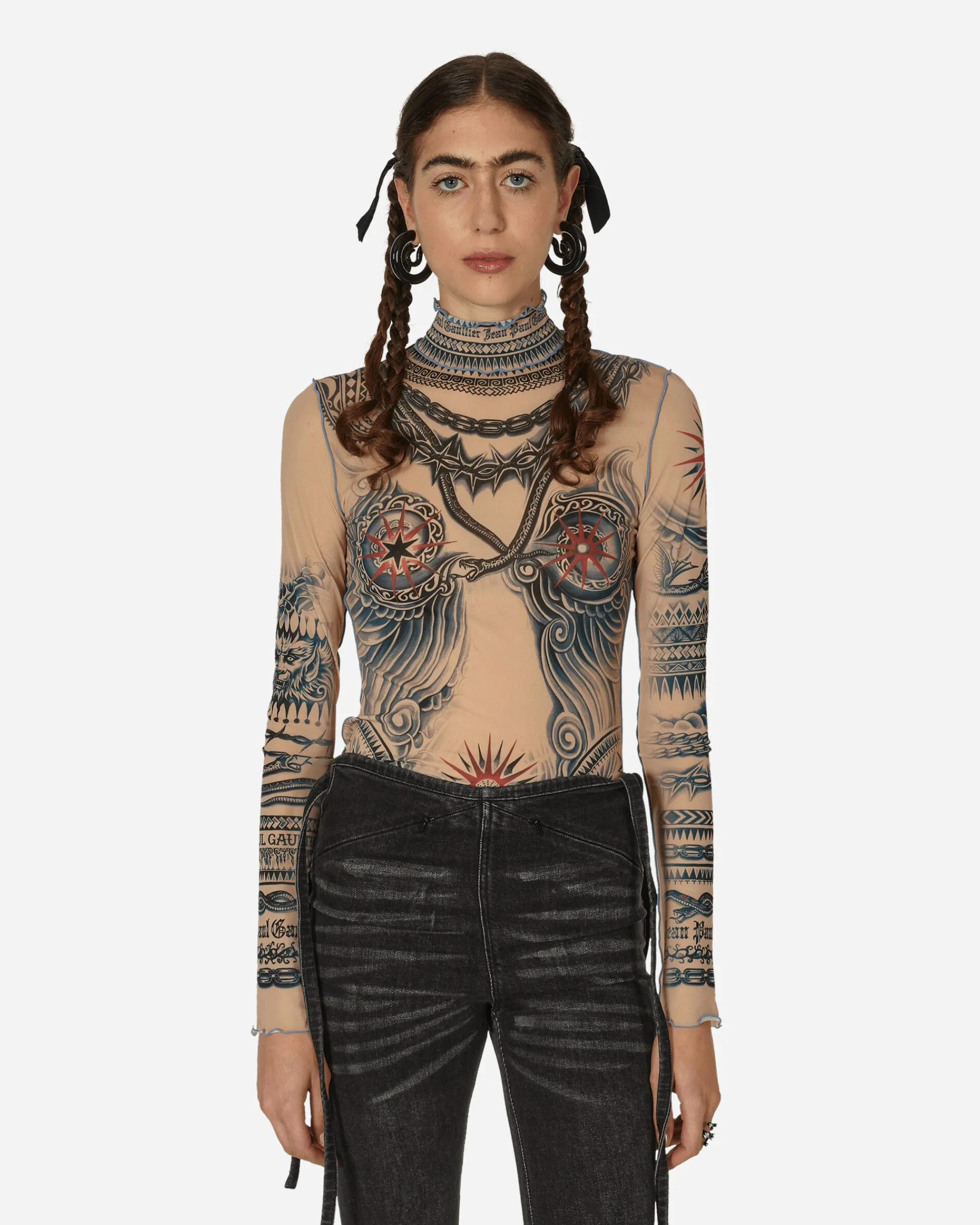 Jean Paul Gaultier T-Shirts^Sun Tattoo Top Nude