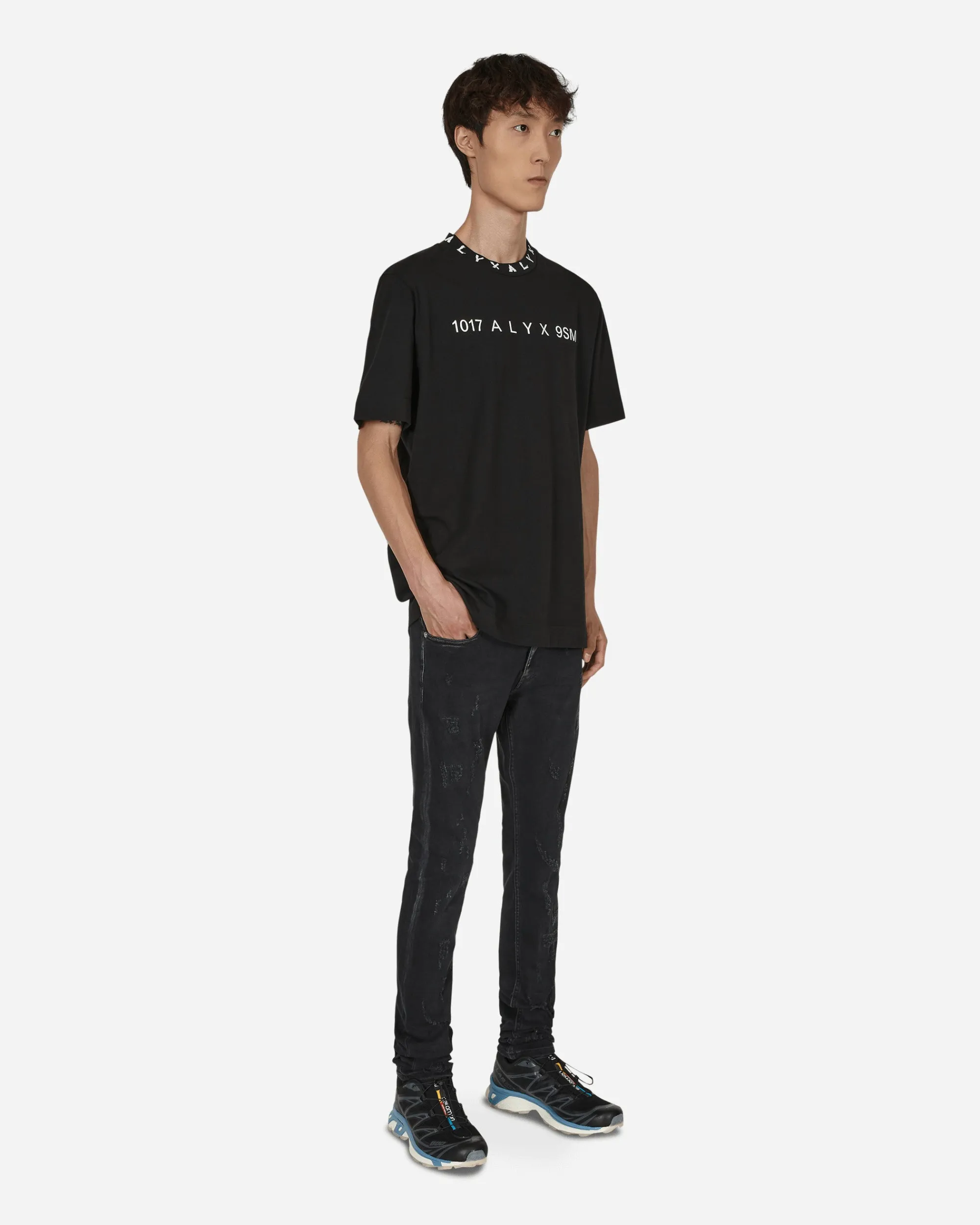 1017 ALYX 9SM Pants^Super Skinny Treated Jeans Black