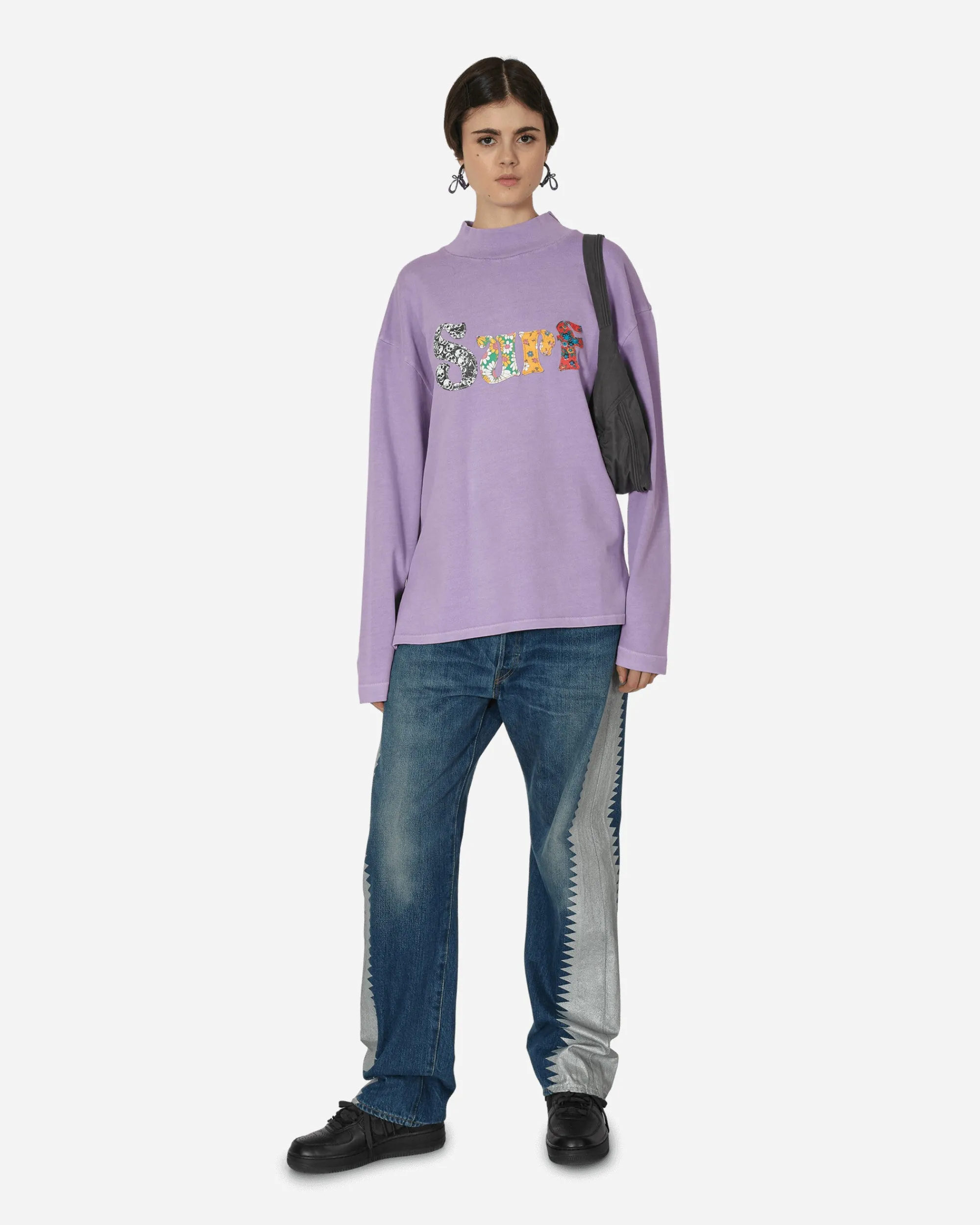 ERL T-Shirts^Surf Patch Longsleeve T-Shirt Purple