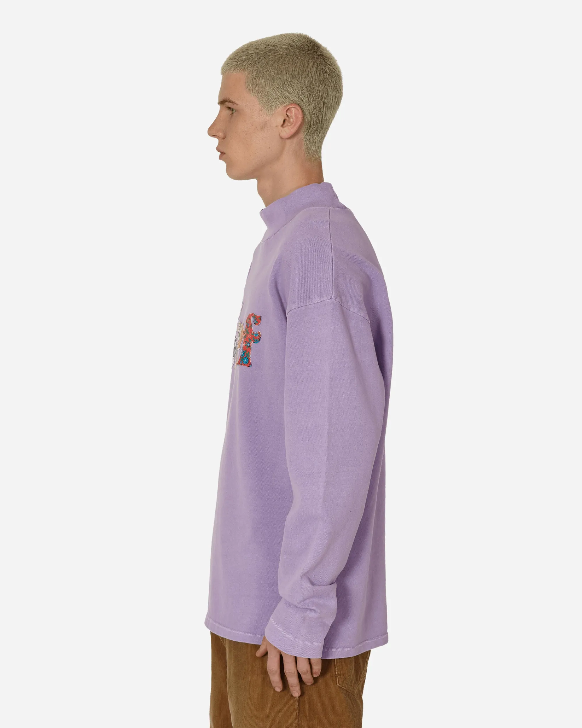 ERL T-Shirts^Surf Patch Longsleeve T-Shirt Purple
