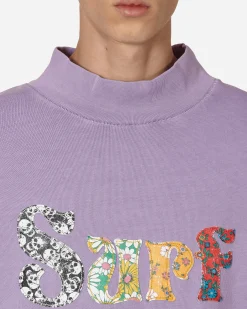 ERL T-Shirts^Surf Patch Longsleeve T-Shirt Purple