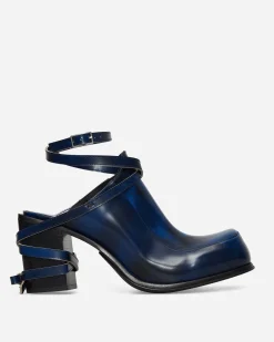 Simona Vanth Classic Shoes^Tango Brush-Off Leather Heels Navy