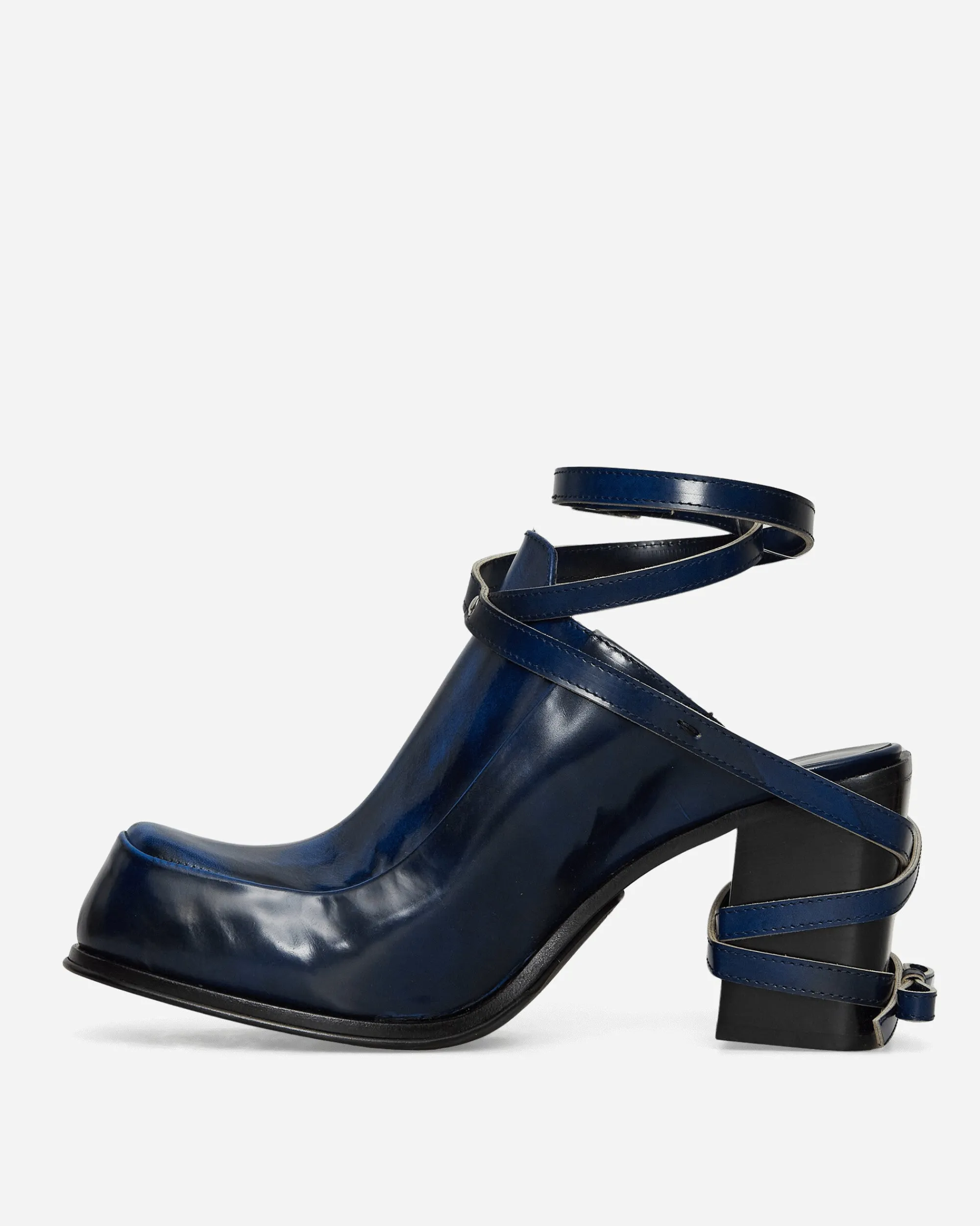 Simona Vanth Classic Shoes^Tango Brush-Off Leather Heels Navy