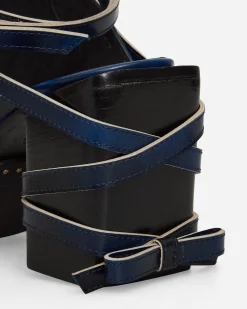 Simona Vanth Classic Shoes^Tango Brush-Off Leather Heels Navy