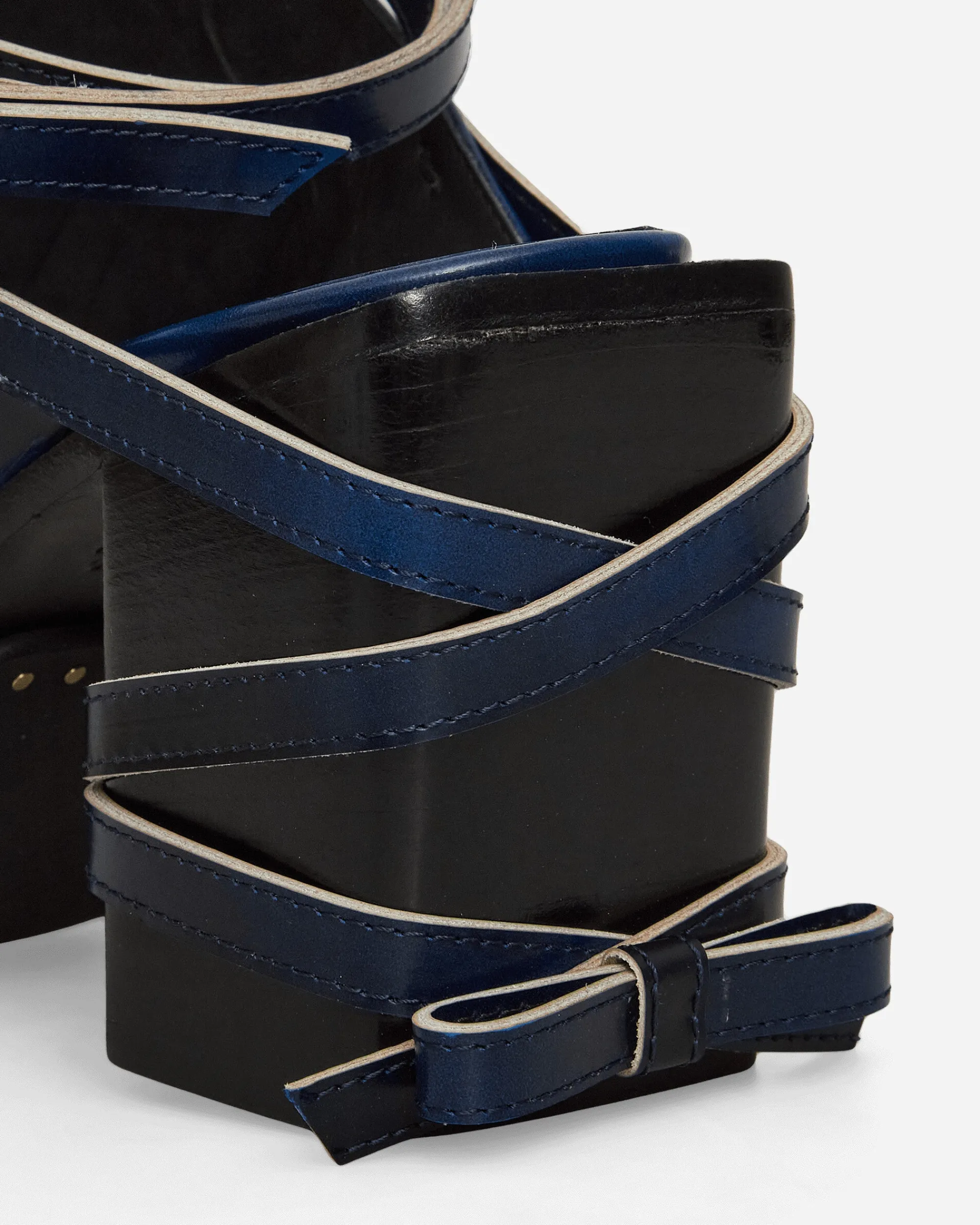 Simona Vanth Classic Shoes^Tango Brush-Off Leather Heels Navy