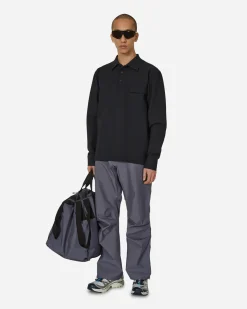 GR10K T-Shirts^Taped Bonded Polo Shirt Black