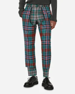 Comme Des Garçons Homme Plus Pants^Tartan Wool Trousers Multicolor