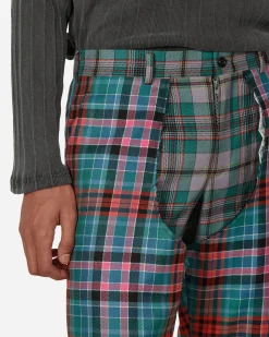 Comme Des Garçons Homme Plus Pants^Tartan Wool Trousers Multicolor
