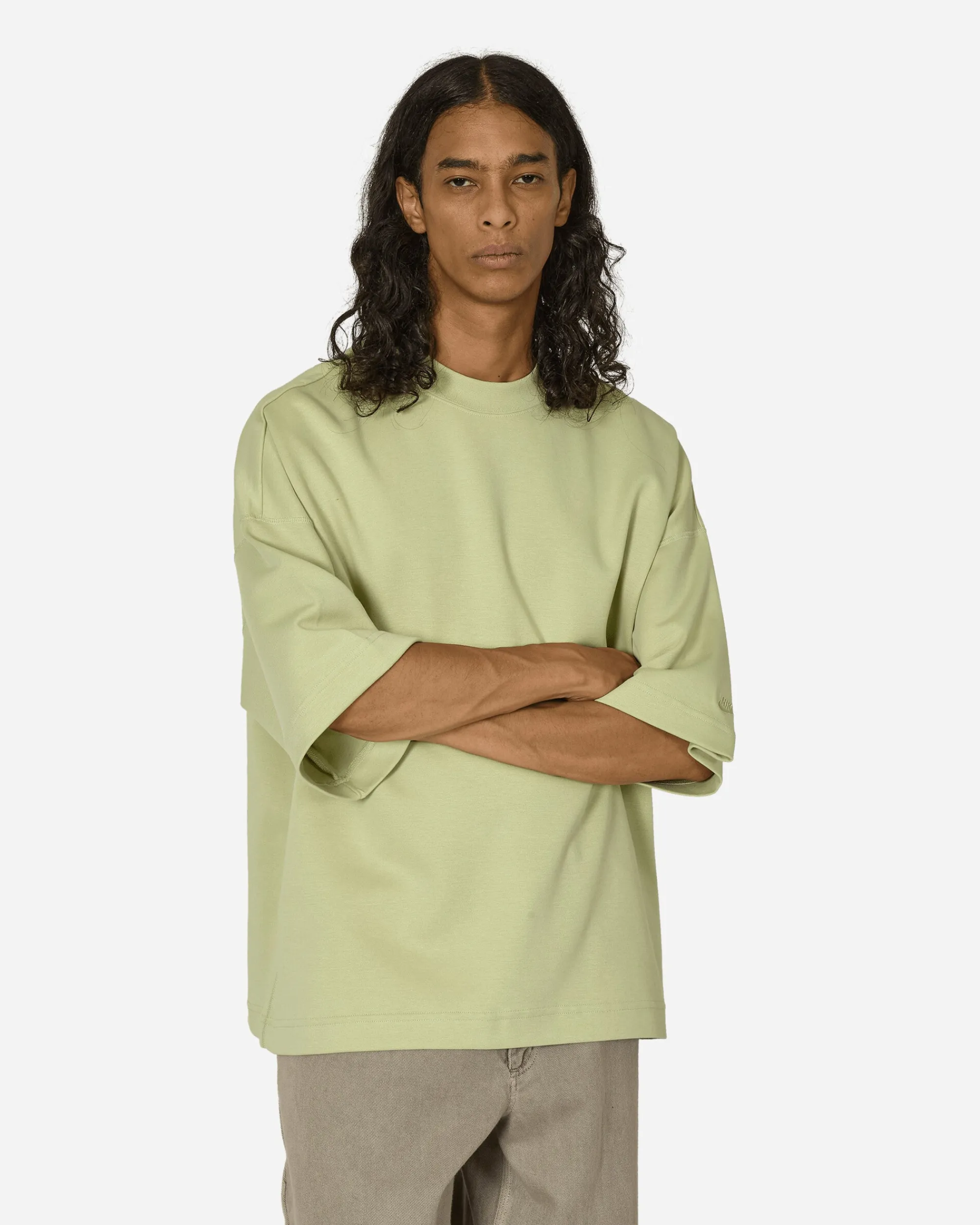 Nike T-Shirts^Tech Short-Sleeve Fleece T-Shirt Olive Aura