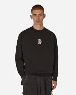 Moncler Sweatshirts^Teddy Bear Crewneck Sweatshirt Black