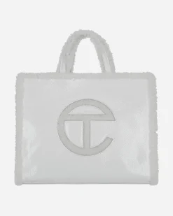 UGG Bags·Tote|Bags·Tote^Telfar Medium Crinkle Leather Shopper White