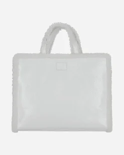 UGG Bags·Tote|Bags·Tote^Telfar Medium Crinkle Leather Shopper White