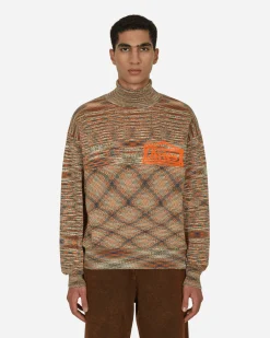 Aries Knitwear^Temple Space Dye Turtleneck Multicolor