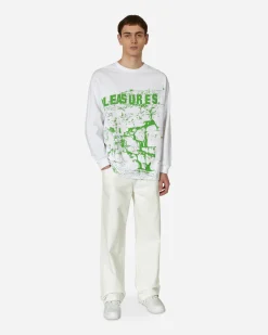 Pleasures T-Shirts^THC Longsleeve T-Shirt White