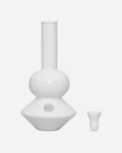 Summerland Ceramics High Times^The Land Yatch Bong White