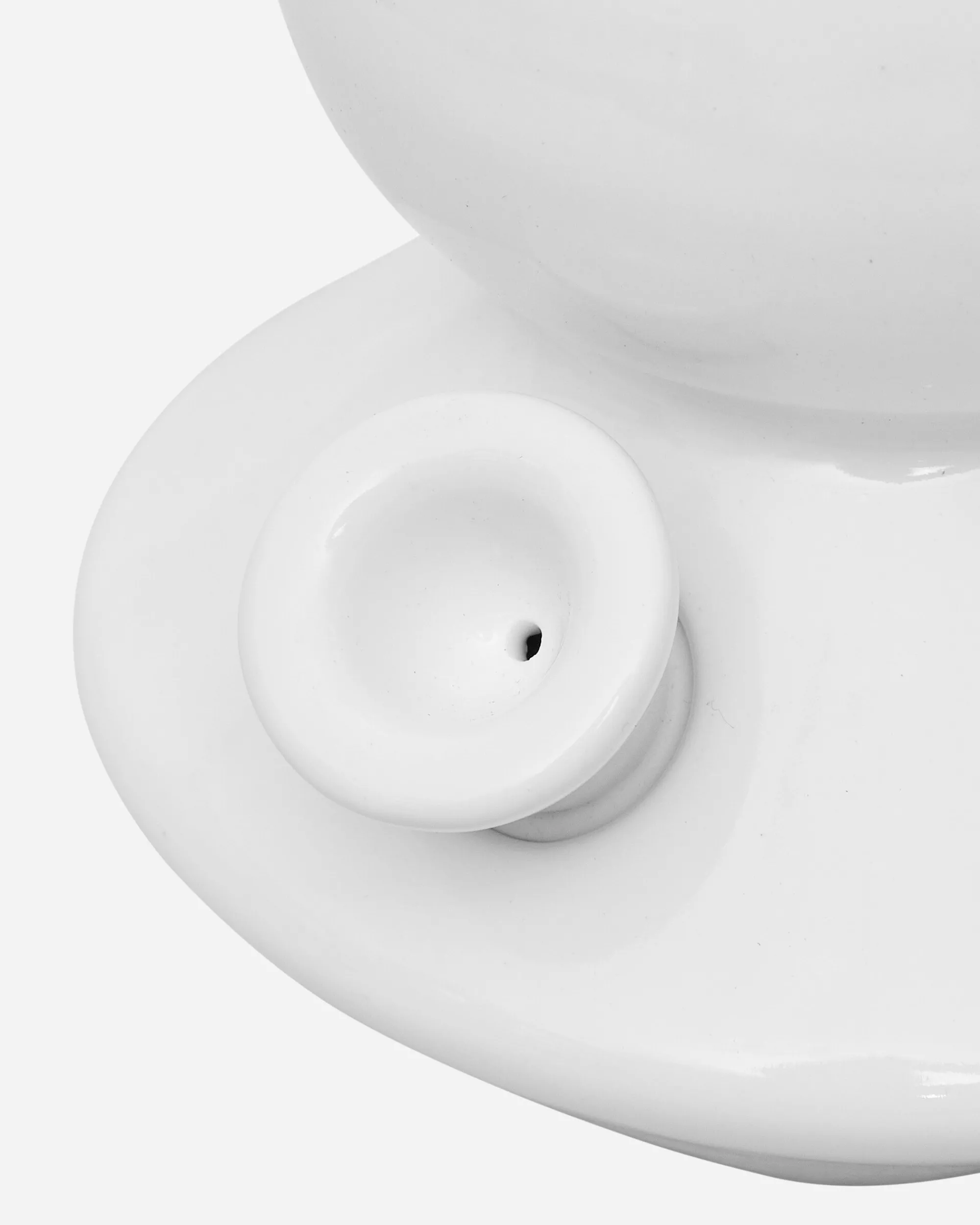 Summerland Ceramics High Times^The Land Yatch Bong White