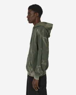 Neighborhood Sweatshirts^Tie-Dye Hooded Sweatshirt Olive Drab
