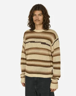 Stüssy Knitwear^Tonal Stripe Sweater Natural